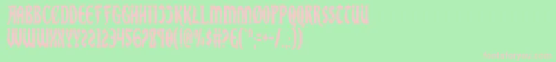 SableLionCondensed Font – Pink Fonts on Green Background