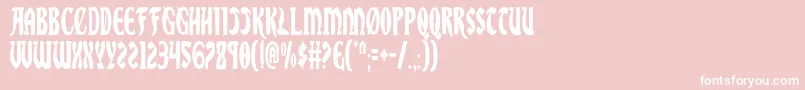 SableLionCondensed Font – White Fonts on Pink Background