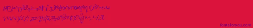 fuente Anotms – Fuentes Moradas Sobre Fondo Rojo