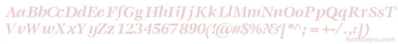 VoracesskBoldItalic Font – Pink Fonts on White Background