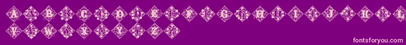 Jfivyalt Font – Pink Fonts on Purple Background