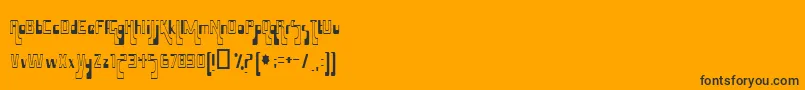 HammaMammaJamma Font – Black Fonts on Orange Background