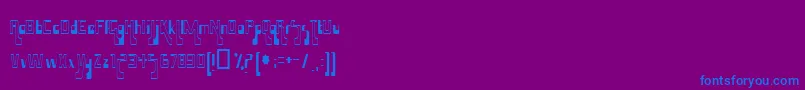 HammaMammaJamma Font – Blue Fonts on Purple Background