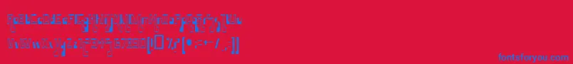 HammaMammaJamma Font – Blue Fonts on Red Background