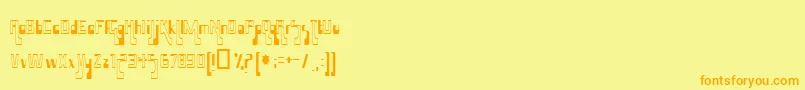 HammaMammaJamma Font – Orange Fonts on Yellow Background