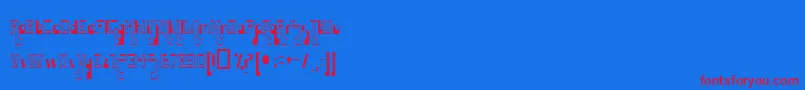 HammaMammaJamma Font – Red Fonts on Blue Background