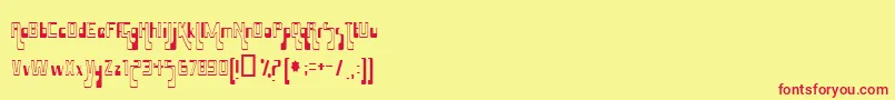 HammaMammaJamma Font – Red Fonts on Yellow Background