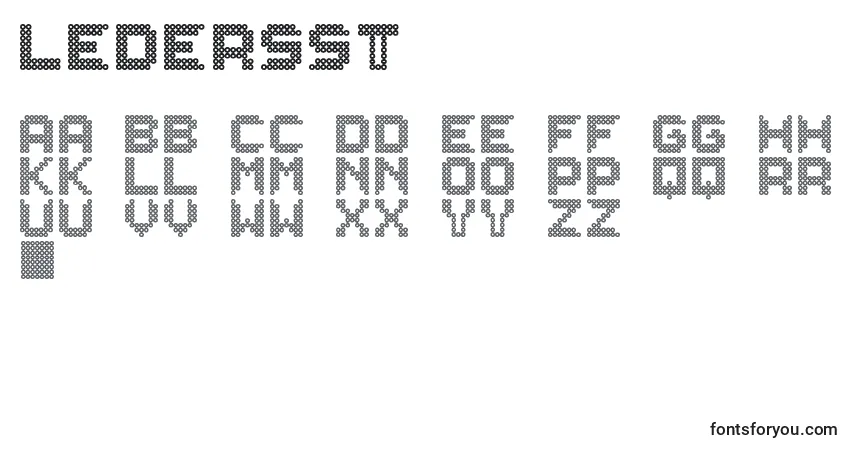 LedersSt Font – alphabet, numbers, special characters