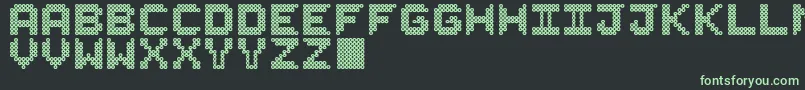Шрифт LedersSt – зелёные шрифты на чёрном фоне