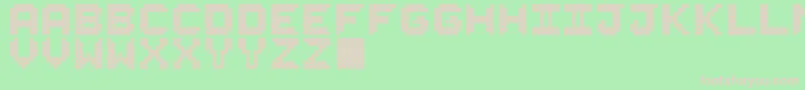 LedersSt Font – Pink Fonts on Green Background