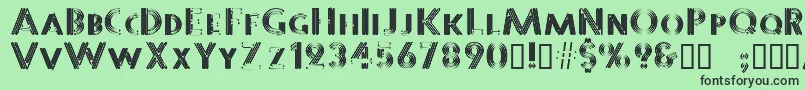 Sterlingpanic Font – Black Fonts on Green Background