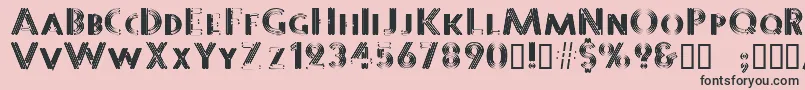 Sterlingpanic Font – Black Fonts on Pink Background