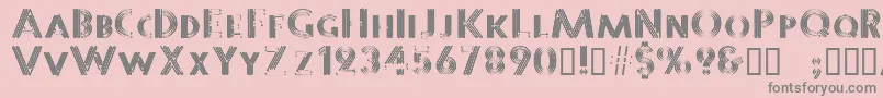 Sterlingpanic Font – Gray Fonts on Pink Background