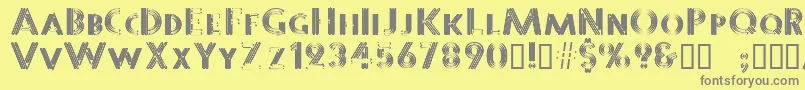 Sterlingpanic Font – Gray Fonts on Yellow Background