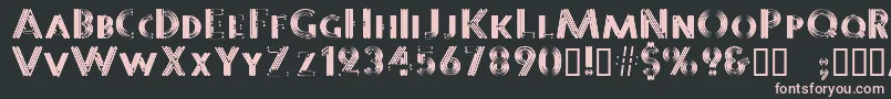 Sterlingpanic Font – Pink Fonts on Black Background