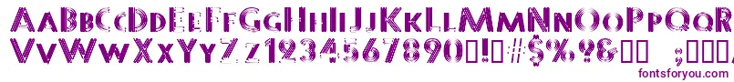 Sterlingpanic Font – Purple Fonts on White Background