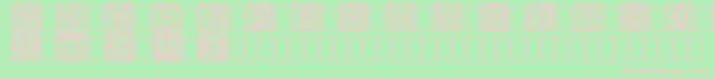 Rose ffy Font – Pink Fonts on Green Background