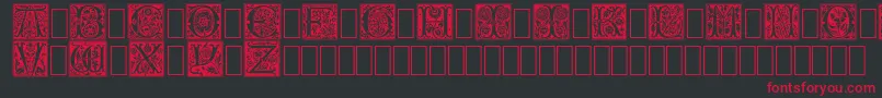 Rose ffy Font – Red Fonts on Black Background