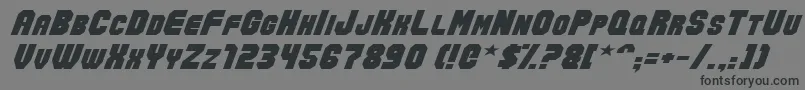 ActionForceNormal Font – Black Fonts on Gray Background