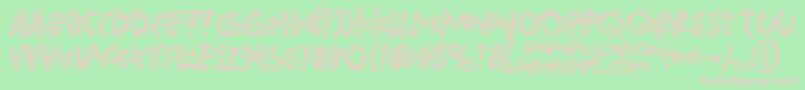 Pinkbazooka Font – Pink Fonts on Green Background