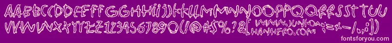 Pinkbazooka Font – Pink Fonts on Purple Background