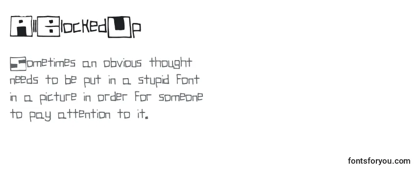 Review of the AllBlockedUp Font