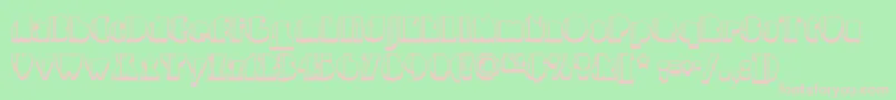 High-fontti – vaaleanpunaiset fontit vihreällä taustalla
