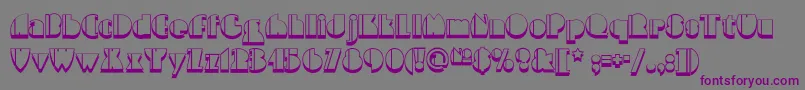 High Font – Purple Fonts on Gray Background