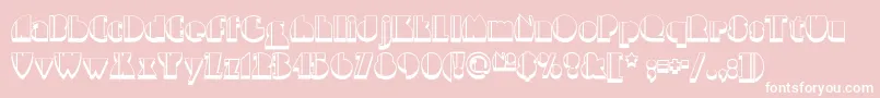 Шрифт High – белые шрифты на розовом фоне