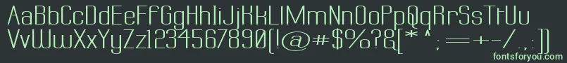 Шрифт Labtsw – зелёные шрифты на чёрном фоне