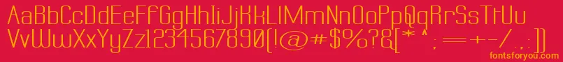 Labtsw Font – Orange Fonts on Red Background