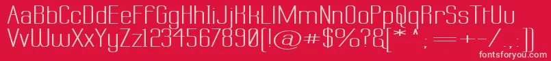 Labtsw Font – Pink Fonts on Red Background