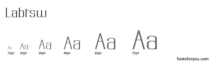 Labtsw Font Sizes
