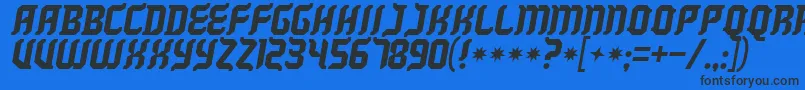 Killyourdarlingsac Font – Black Fonts on Blue Background