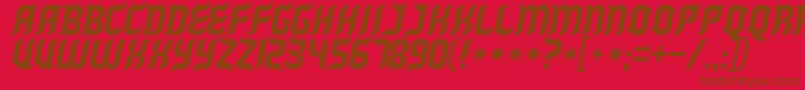 Killyourdarlingsac Font – Brown Fonts on Red Background
