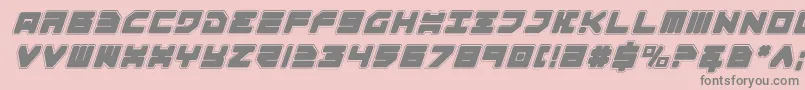 Omega3pi Font – Gray Fonts on Pink Background