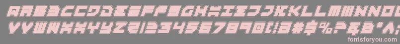 Omega3pi Font – Pink Fonts on Gray Background