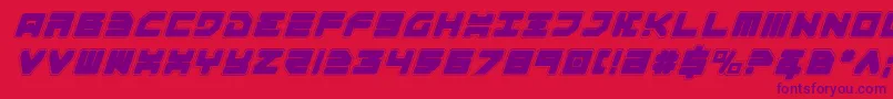 Omega3pi Font – Purple Fonts on Red Background