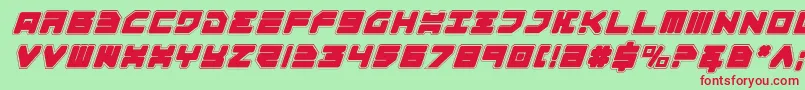 Omega3pi Font – Red Fonts on Green Background