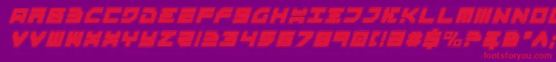 Omega3pi Font – Red Fonts on Purple Background