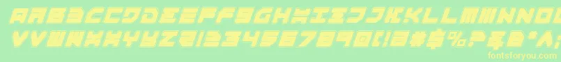 Omega3pi Font – Yellow Fonts on Green Background