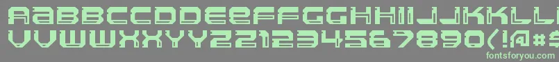 Police LlandruRegular – polices vertes sur fond gris