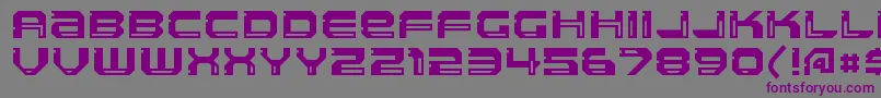 LlandruRegular Font – Purple Fonts on Gray Background