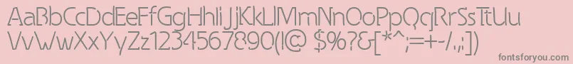 Spongy-Schriftart – Graue Schriften auf rosa Hintergrund