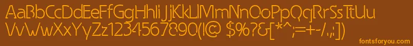 Шрифт Spongy – оранжевые шрифты на коричневом фоне