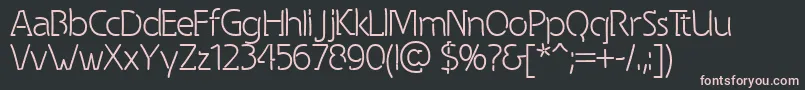 Spongy Font – Pink Fonts on Black Background