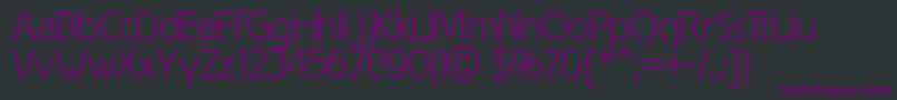 Spongy Font – Purple Fonts on Black Background