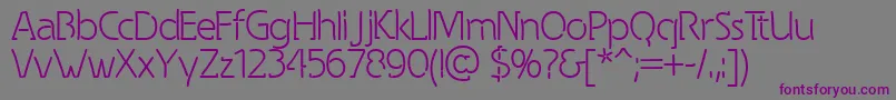 Spongy Font – Purple Fonts on Gray Background