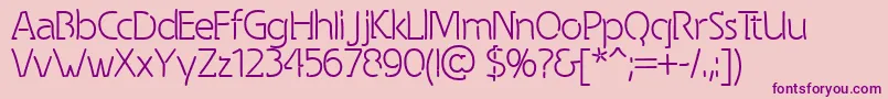 Spongy Font – Purple Fonts on Pink Background