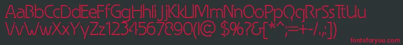 Spongy Font – Red Fonts on Black Background